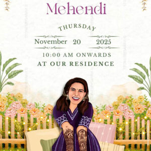 Mehndi Function Invitation – Image