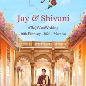 Wedding Invitation PDF | Editable Digital Wedding Card – HR Video Creation